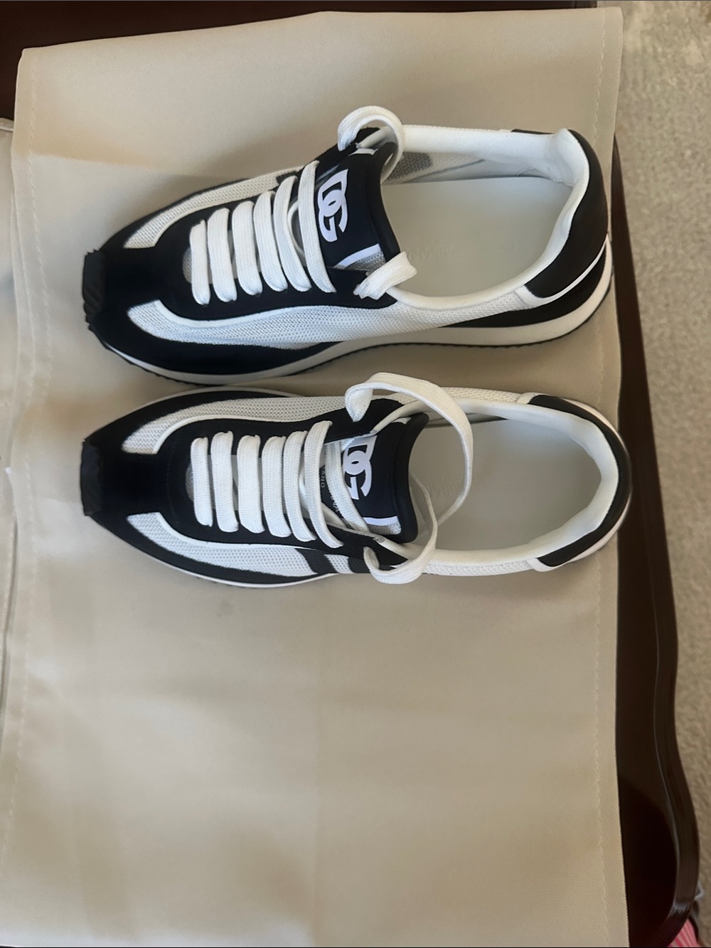 Dolce & Gabbana Black and White Women's Sneakers